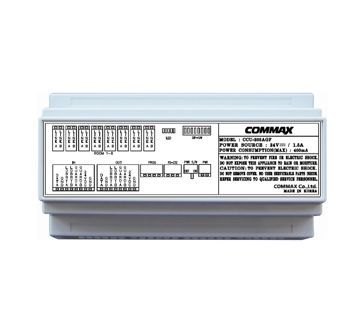 COMMAX 8 WAY DISTRIBUTOR CCU-208AGF